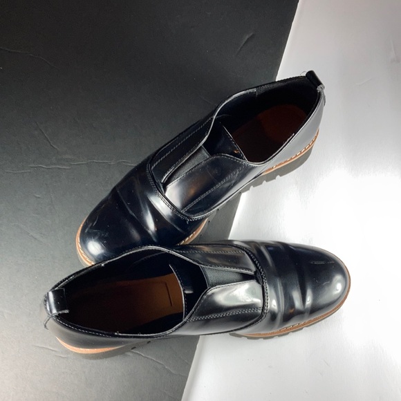 Zara Shoes - Zara Black Platform Slip-on Loafers